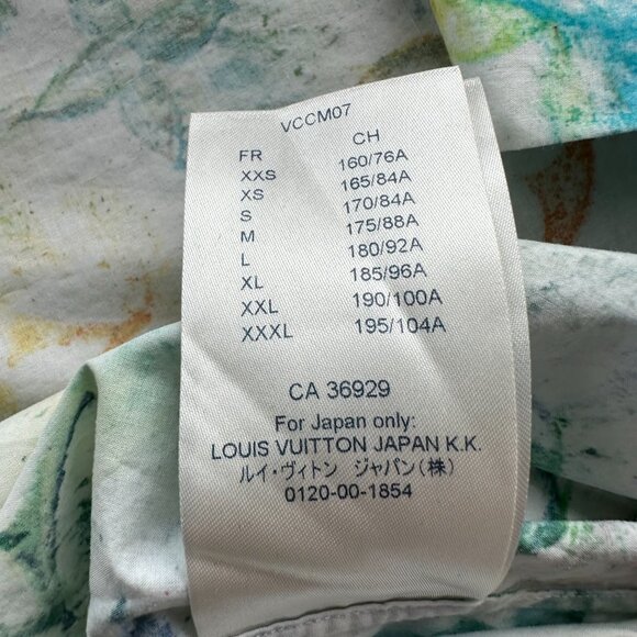 Louis Vuitton White Multicolor Pastel Monogram Button Up Shirt - Picture 6 of 6